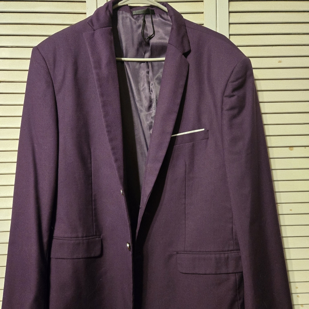 Elegant Purple Suit Jacket